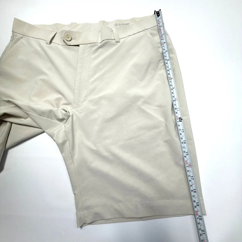 G/FORE Maverick 4-Way Stretch Golf Shorts Men's 36 Beige Khaki Performance
